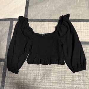 Zara Smocked Top